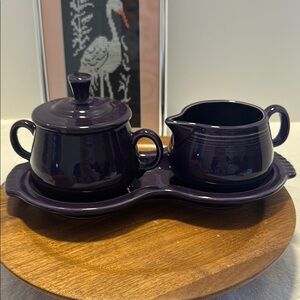 Fiesta Plum Sugar and Creamer Set